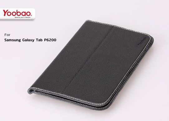 Шкіряний чохол книжка Samsung P6200 Galaxy Tab 7.0 Yoobao Executive Black [LCSAMP6200-BK]