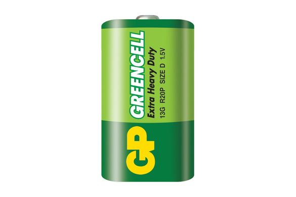 Батарейка GP Greencell 13G R20P LR20 size D E95 1.5V (1 шт.)