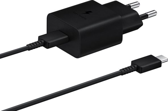 Сетевое зарядное устройство Samsung 15W Power Adapter EP-T1510XBEGRU с кабелем Type-C to Type-C Black