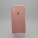 Чехол накладка Silicon Case для iPhone XS Max 6.5" Light Pink (12) (C)