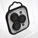 Захисне скло на камеру Metal Shine для iPhone 15 Pro/15 Pro Max Black