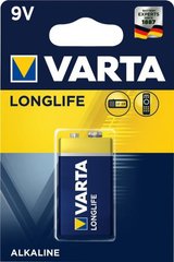 Батарейка Varta LongLife 6LR61 9V Крона (04122101411) (1 штука)