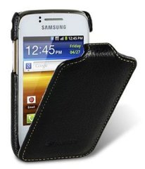 Шкіряний чохол Фліп Melkco Jacka leather case for Samsung S6102 Galaxy Y DuoS, Black [SS6102LCJT1BKLC]