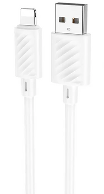 Кабель Hoco X88 Gratified USB to Lightning 1m White