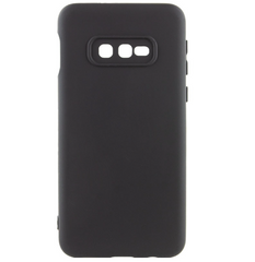 Силиконовый чехол накладка Silicone Case Full Camera Lakshmi для Samsung G970 Galaxy S10e Black/Черный