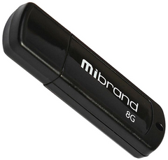 Флеш-драйв Mibrand Grizzly USB 2.0 8Gb Black, Чорний