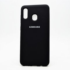 Матовый чехол New Silicon Cover для Samsung A305 Galaxy A30 (2019) Black Copy