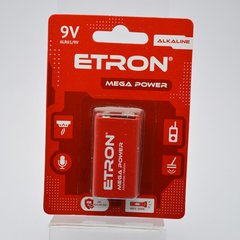 Батарейка Etron Mega Power 6LR61/9V Крона (1шт)