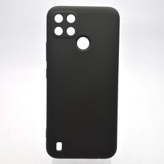 Чехол накладка Silicone Case Full Camera для Realme C21Y/C25Y Black/Черный