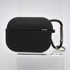 Чехол Silicon Case с микрофиброй для Apple AirPods Pro 2 Black/Черный
