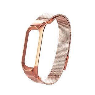 Ремінець до Xiaomi Mi Band 7 Milanese Design Rose Gold