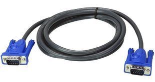 Кабель VGA-VGA (1.5m) Black (тех. пакет)