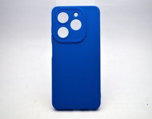 Чехол накладка Silicon Case Full Camera Infinix Smart 8/Smart 8 HD/Hot 40i/Smart 8 Plus Синий