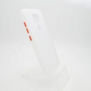 Чохол з напівпрозорою задньою кришкою Matte Color Case TPU для Xiaomi Redmi Note 9 White