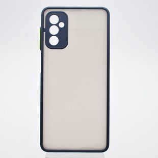 Чохол з напівпрозорою задньою кришкою Matt Color Case Full Camera для Samsung M526 Galaxy M52 5G Синій
