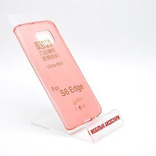Ультратонкий силиконовый чехол Cherry UltraSlim Samsung Galaxy S6 Edge Red