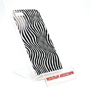 Чехол с принтом (зебра) Perfektum Silver Shine для Iphone 5 Dark Edition Zebra