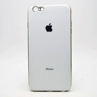 Чохол глянцевий з логотипом Glossy Silicon Case для iPhone 6 Plus/6S Plus White