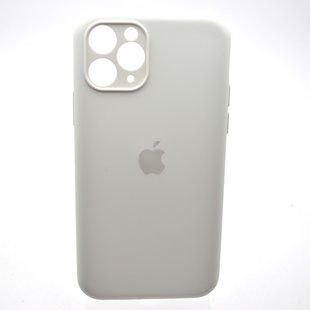 Силіконовий чохол накладка Silicon Case Full Camera для iPhone 11 Pro Max White