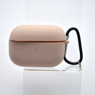 Чохол Silicon Case з мікрофіброю для AirPods Pro Pink Sand