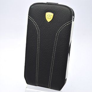 Чохол книжка (фліп) Brum Premium для Samsung i9500 Galaxy S4 Model №31 Чорний