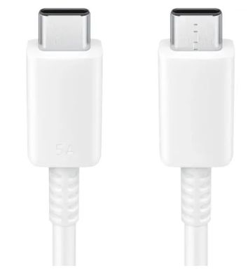 Кабель USB Samsung Type-C до Type-C 5A - 1m (EP-DN975BWRGRU) White (тех.пакет)