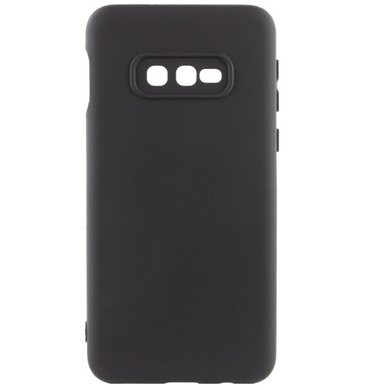 Силіконовий чохол накладка Silicone Case Full Camera Lakshmi для Samsung G970 Galaxy S10e Black/Чорний