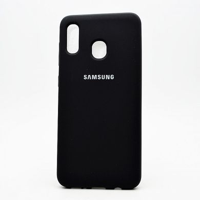 Матовый чехол New Silicon Cover для Samsung A305 Galaxy A30 (2019) Black (C)