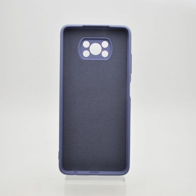 Чехол накладка Full Silicon Cover для Xiaomi Redmi Poco X3 Blue