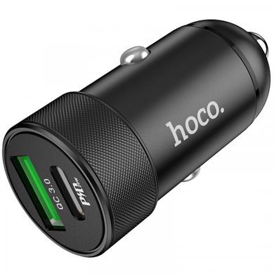 Автомобільна зарядка Hoco Z32B Speed UP PD+QC3.0 Black