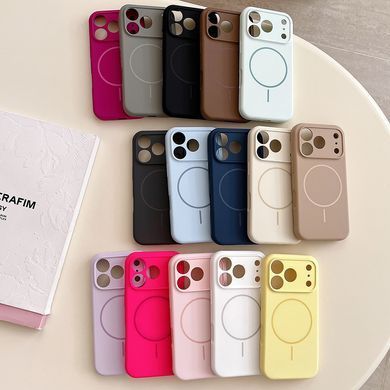 Чехол накладка Silicon Case Slim MagSafe Full Camera для Apple iPhone 17 Antique white