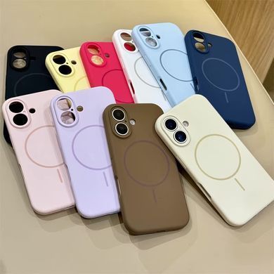 Чехол накладка Silicon Case Slim MagSafe Full Camera для Apple iPhone 17 Antique white