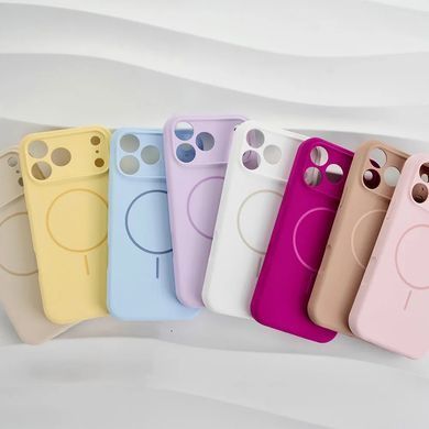Чехол накладка Silicon Case Slim MagSafe Full Camera для Apple iPhone 17 Antique white