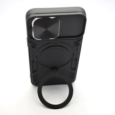 Противоударный чехол Armor Case Stand Case для iPhone 15 Pro Max Black