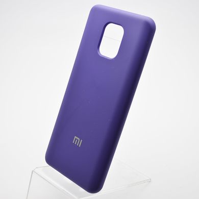Чехол накладка Silicon Case Full Cover для Xiaomi Redmi Note 9s/Redmi Note 9 Pro Purple/Фиолетовый
