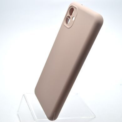 Силиконовый чехол накладка Silicon Case Full Camera Lakshmi для Samsung A045 Galaxy A04 Pink Sand