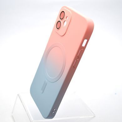 Чехол накладка с MagSafe Bright Case для Apple iPhone 12 Peach-Gray