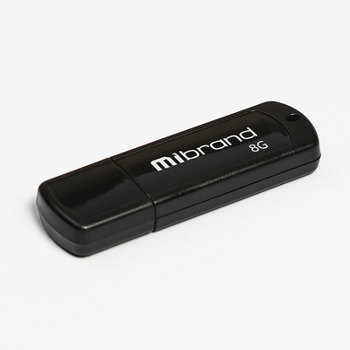 Флеш-драйв Mibrand Grizzly USB 2.0 8Gb Black, Черный