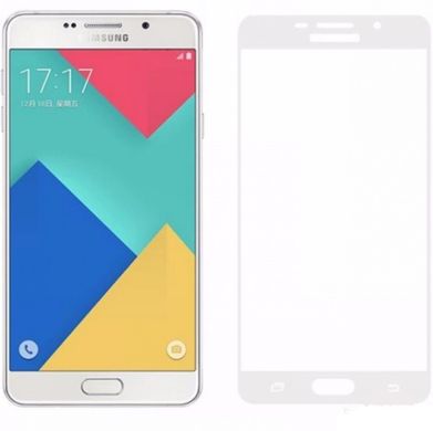 Захисне скло Full Screen Glass для Samsung A510 Galaxy A5 (2016) Glossy White (0.3mm)