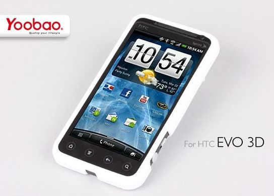 Чохол накладка Yoobao 2 in 1 Protect case for HTC EVO 3D X515m White (TPUHTCEVO3D-WT)