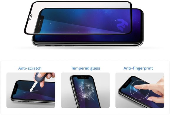 Защитное стекло iPaky для Samsung G990 Galaxy S21 FE Black