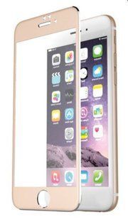 Захисне скло Full Screen Glass 4D для iPhone 6/6S Gold (0.3mm)