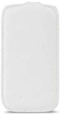 Кожаный чехол флип Melkco Jacka leather case for Samsung S6102 Galaxy Y DuoS, White [SS6102LCJT1BKLC]