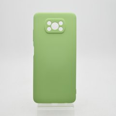 Чехол накладка Full Silicon Cover для Xiaomi Redmi Poco X3 Green