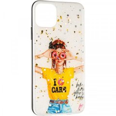 Чехол накладка TPU Girls Case New для iPhone 11 6.1" №3 (Yellow)