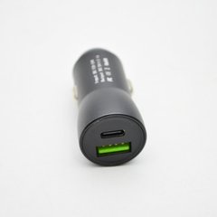 Автомобільний зарядний пристрій Veron Car Charger H-406D QC3.0 3.1A (USB+Type-C)