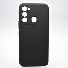 Чехол накладка Silicone Case Full Camera для Tecno Spark GO 2022/Spark 8C Black/Черный