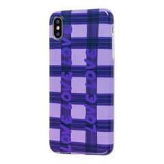 Чехол накладка Violet glossy case (TPU) для iPhone XR