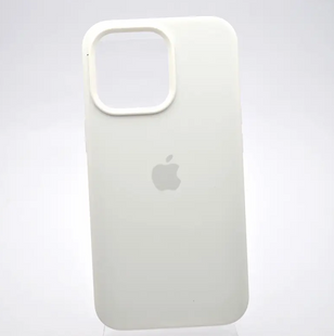 Чехол накладка Silicone Case Full Cover для Apple iPhone 13 Pro Max Белый