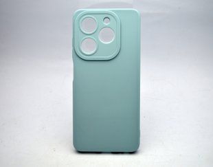 Чехол накладка Silicon Case Full Camera Infinix Smart 8/Smart 8 HD/Hot 40i/Smart 8 Plus Голубой